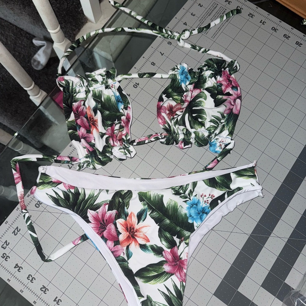 Floral Print Bikini Set